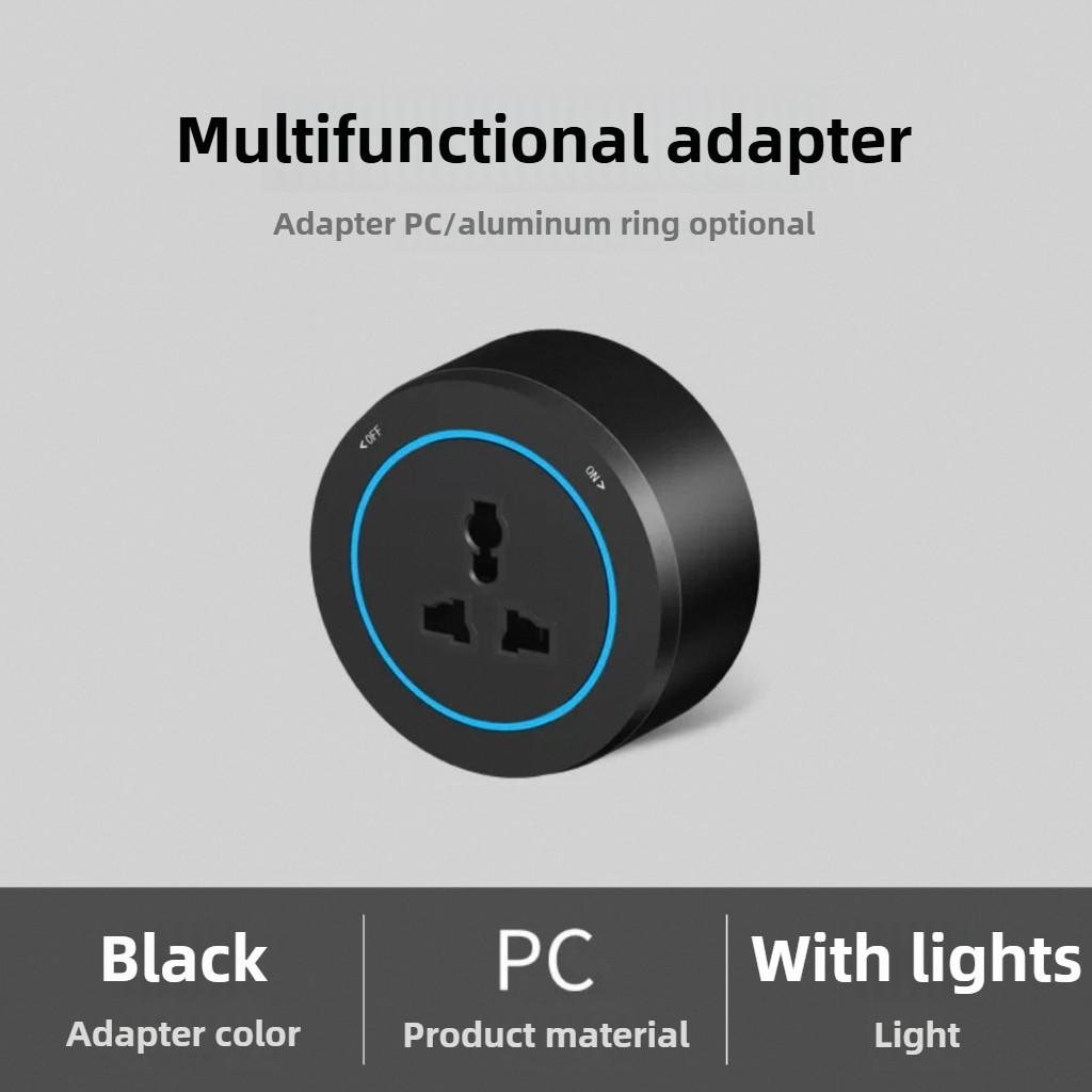 New Wood Grain Power Track Socket Household Kitchen Appliance Power Rail Plug Adapter Standard Wall Mobile Rail Socket