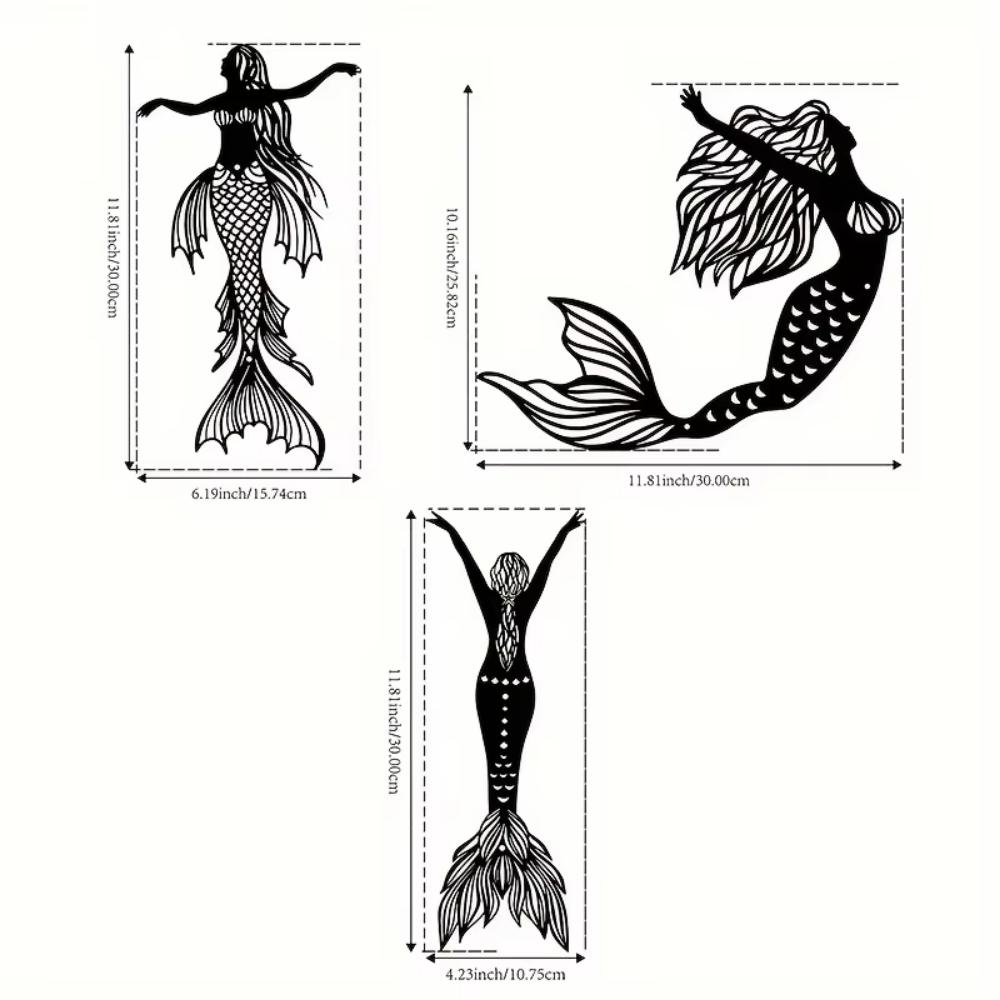 1 szt. Metalowa syrenka dekoracja ścienna, metalowa syrenka kotwica zewnętrzna rzeźba żelazna syrenka kotwica zewnętrzna dekoracja ogrodowa patio