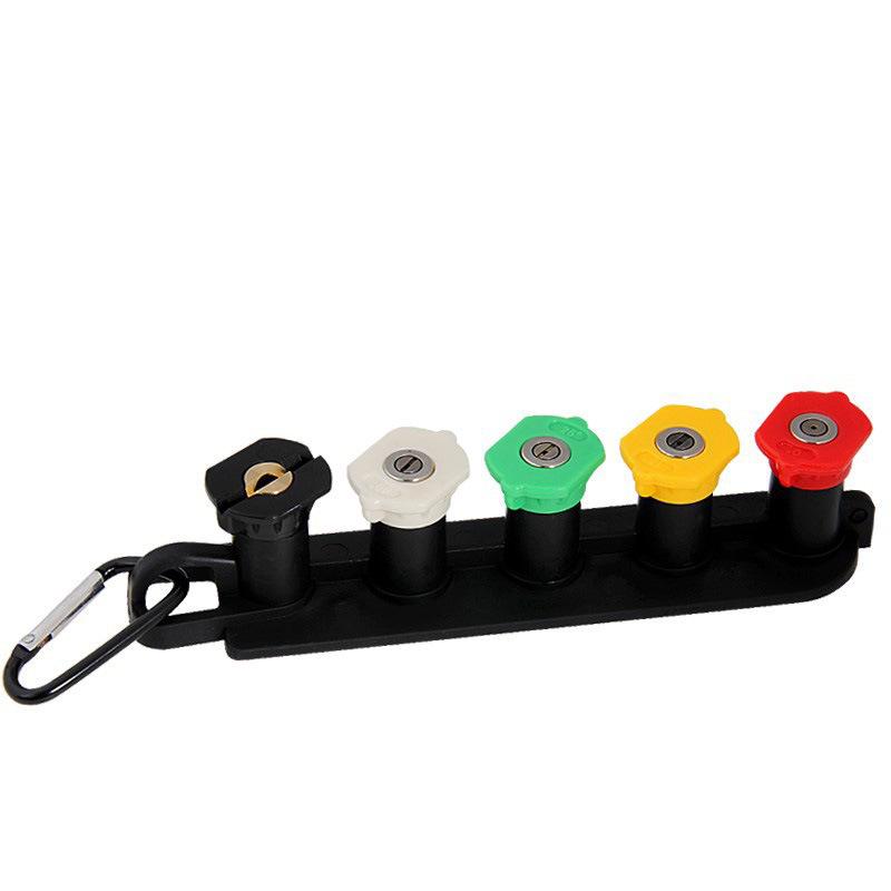 Hochdruckdüsenset: 5 Farben mit Aufbewahrungsbasis, 1/4 Schnellanschluss für Hochdruckreiniger