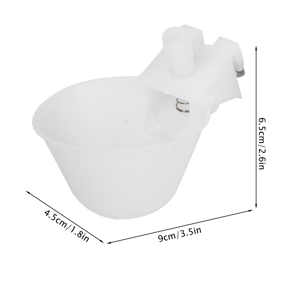 12 Pcs Bird Automatic Drinking Hanging Cups for Quail Pigeon Cage Birds Feeding Equipments