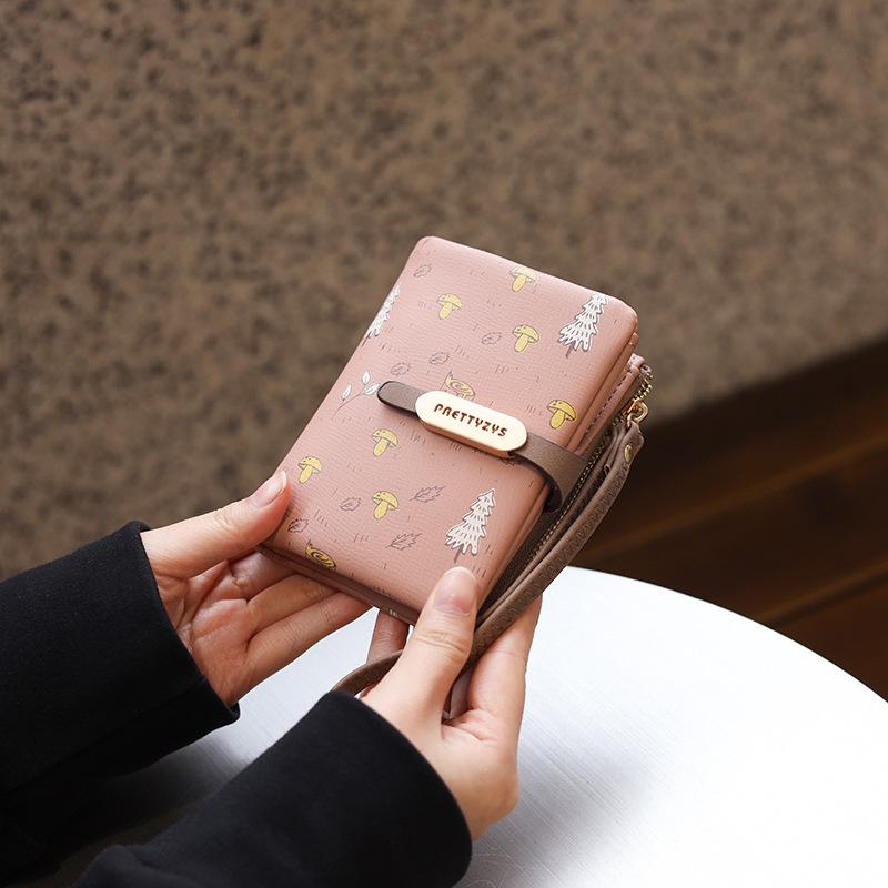 

Кошелек женский короткий из искусственной кожи износостойкий ручной женский кошелек для монет