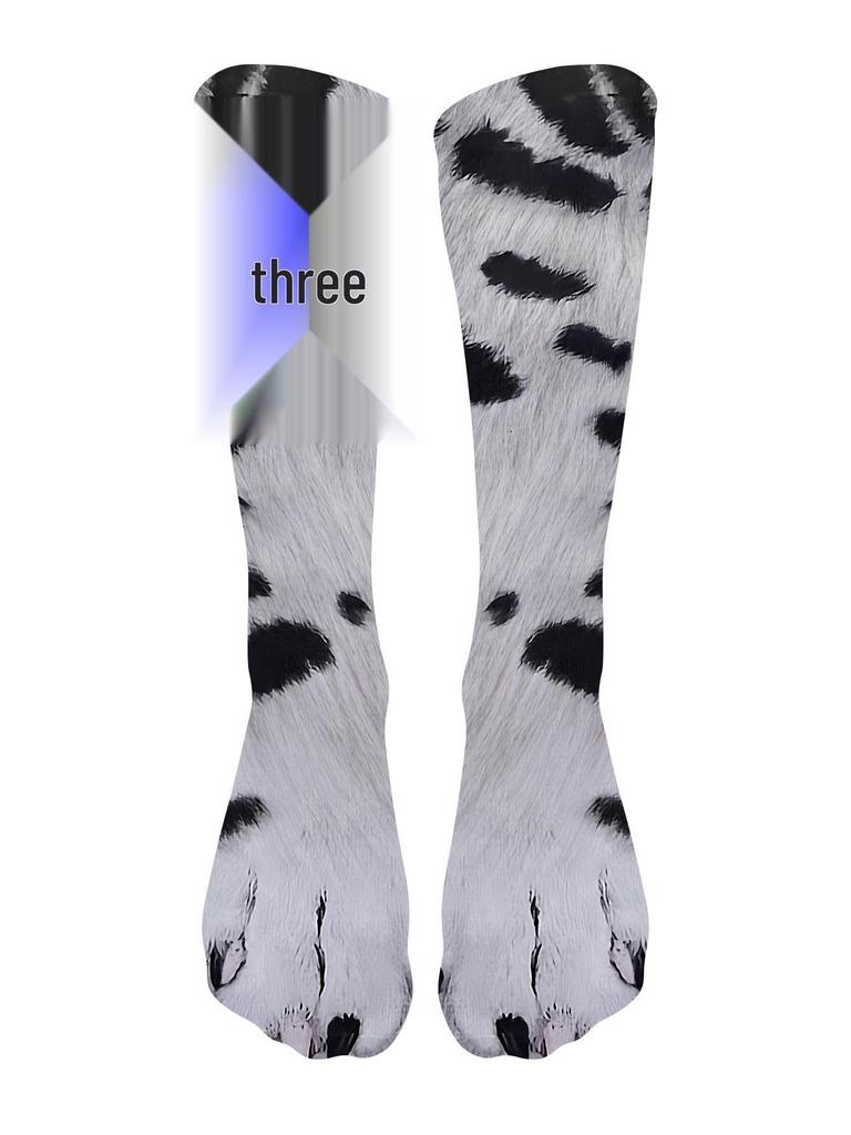 3D Animal Paw Prank Socks: Creative Cat & Dog Hoof Print Simulation