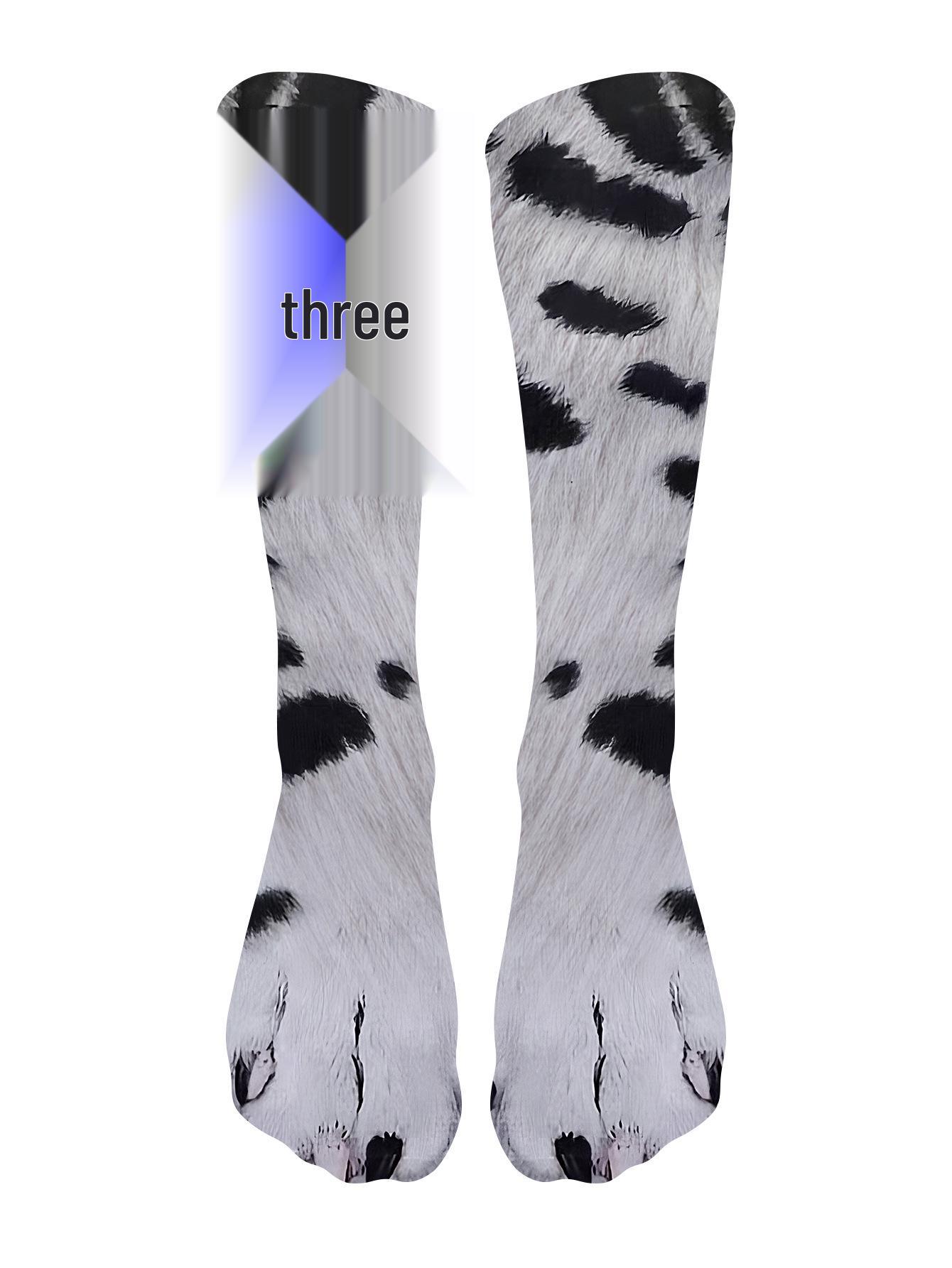 

3D шкарпетки-розіграші з лапами тварин: Креативна імітація відбитків котячих та собачих копит Kids 24cm (OPP Bag)