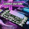 Custom Name Personalized Borussia Monchengladbach Pattern Mousepad, Laptop PC Desk Mat, Decorative Desk Mat for Home Keyboard Pad Gift