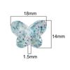 Colorful Acrylic Butterfly Beads for DIY Hairpin Bracelet Decoration