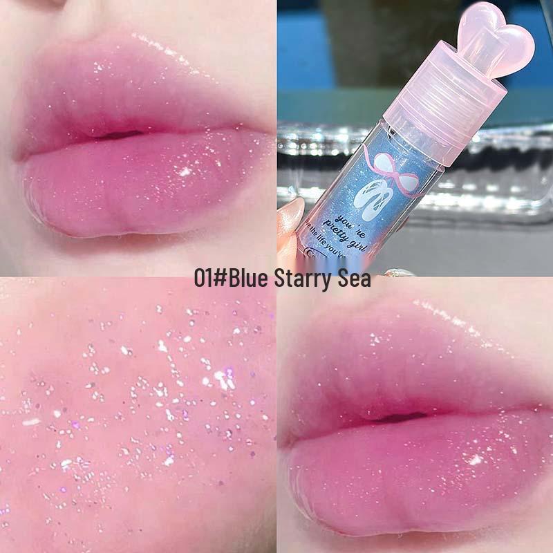 

Cappuvini Ballet Gradient Lip Oil - Mirror Finish for a Dewy, Lightweight Look, Perfect for Students and Parties