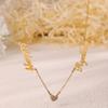 Custom Two Name Necklace For Women Christmas Multiple Names Zirconia Heart Necklaces Personalized Jewelry Couple Dainty Gift Mom