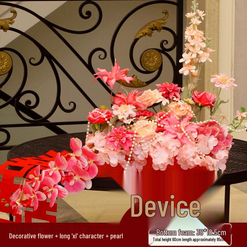 Wedding Floral Decorations: Bedside, Dining, and Desktop Arrangements for Festive Occasions and Engagements.