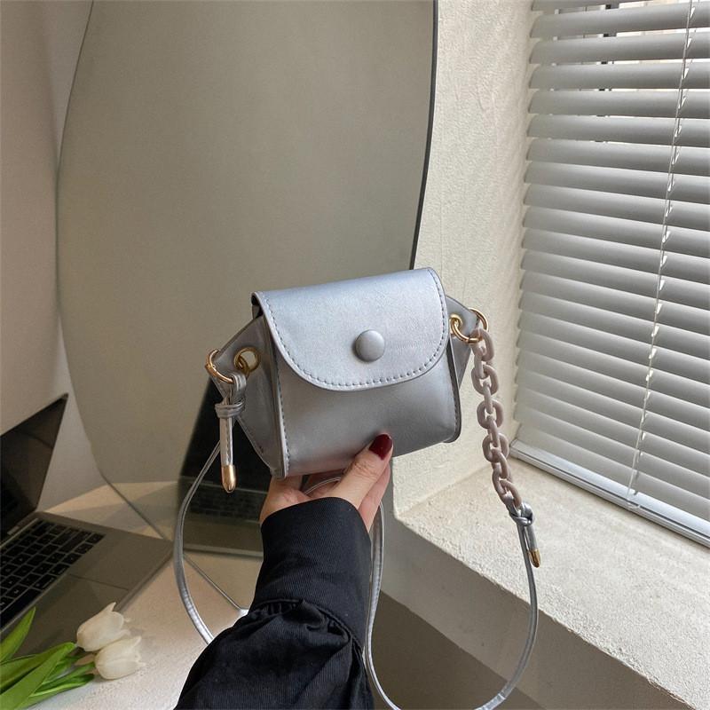 Mini Shoulder Bag Women's 2022 New Fashion Solid Color Simple Crossbody Bag Urban Minimalist Style
