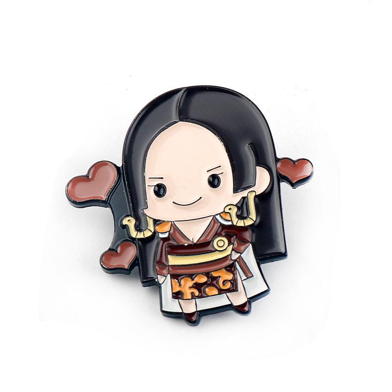 One Piece Луффи и Зоро Пираты Соломенной Шляпы Металлический Значок Брошь