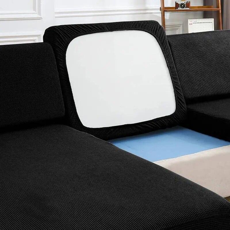 1 Stück Stretch-Sofa-Sitzkissenbezug, abnehmbar, für Wohnzimmermöbel, Schutzhülle, hochelastischer Sofabezug, Set