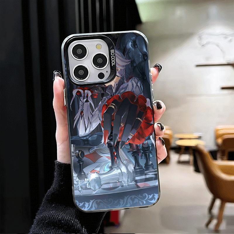 Genshin Impact Arlecchino Soft Phone Case for iPhone 15 16 17 Pro Max 17Air 16E 14 Plus 13 12 Mini Shockproof Cover Back Shell