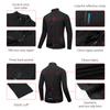 WOSAWE Autumn Winter Men's Windproof Warm Long-sleeved Cycling Jacket Mouth Shockproof Dazzle Color Padded Mesh Cycling Pants Road Cycling Suit