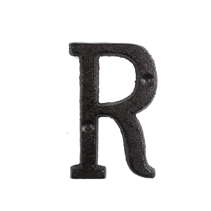 ??? Metal Letters Numbers Cast Iron Decoration House Sign Doorplate DIY Cafe Wall