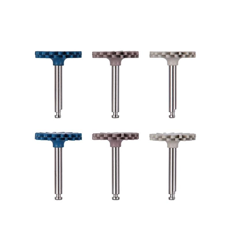 6Pcs/Pack Dental Composite Polishing Diamond System Disc Oral Hygiene Teeth Polishing Kits Spiral Flex Brush