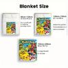 Cute Pokemon Printed Blanket Lightweight Plush Fleece for Napping Travel Bedroom Living Room Ideal Anime Fans Gift THW