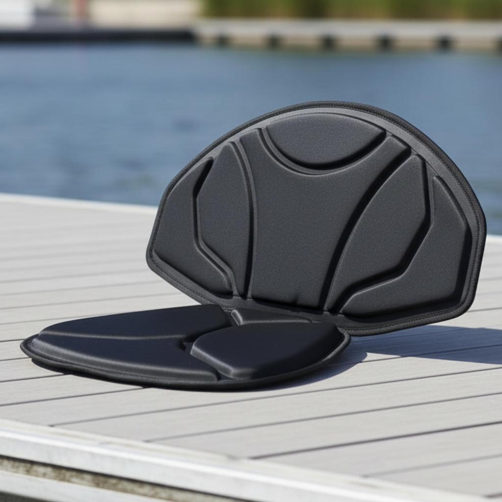 EVA Kayak Seat Cushion Supportive with Backrest Long-Lasting