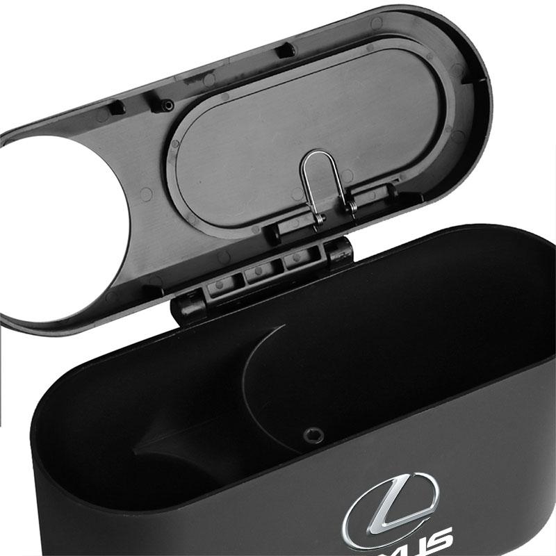 Hanging Car Trash Can Auto Emblem Garbage Box Accessories For Lexus ES300 RX330 RX300 GS300 IS250 IS200 CT200h NX RX