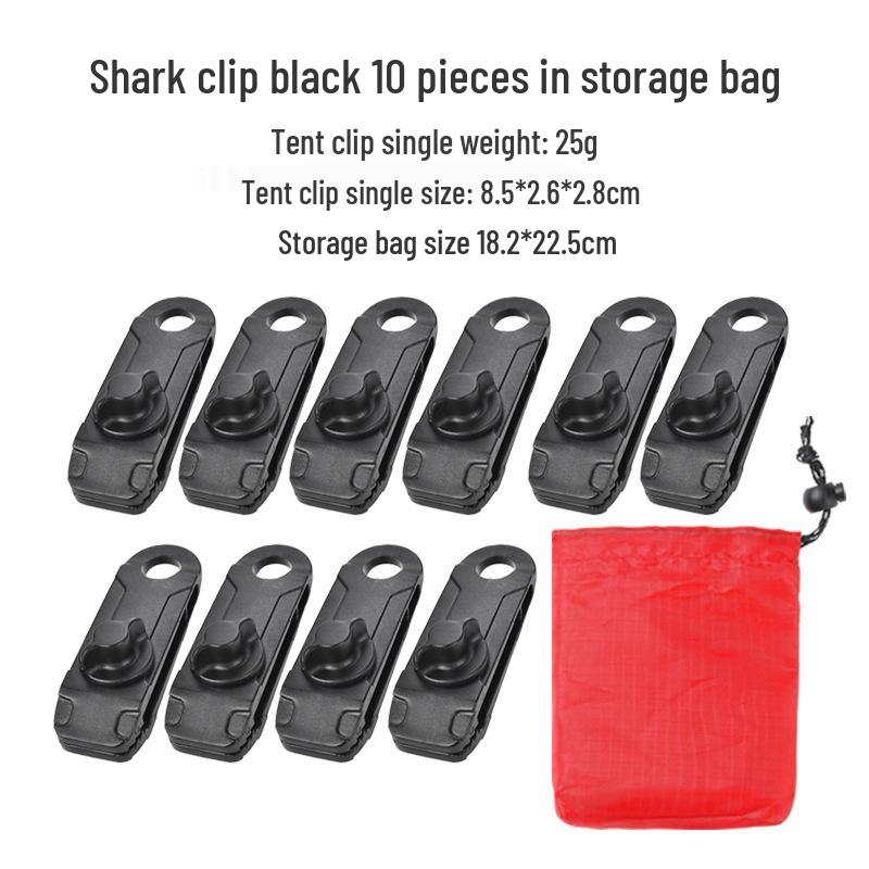 Εξωτερικό Κλιπ Καρχαρία για Κάμπινγκ: Αντιανεμικοί Γάντζοι Σκηνής & Σημεία Έλξης Τέντας