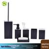 6-Piece Bathroom Set: Lotion Bottle, Toothbrush Holder, Soap Dish, Trash Can, Toilet Brush