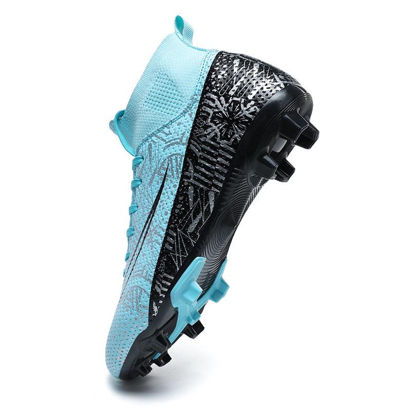 Men's Breathable Light Wear-resistant Training Non-slip Professional Adult Women's Football Shoes Competition Breathable High-top New Models