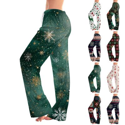 Women's Fashion Loose Casual  Printed Casual Pants