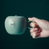 Wanqiantang Ceramic Apple-Shaped Office Mug