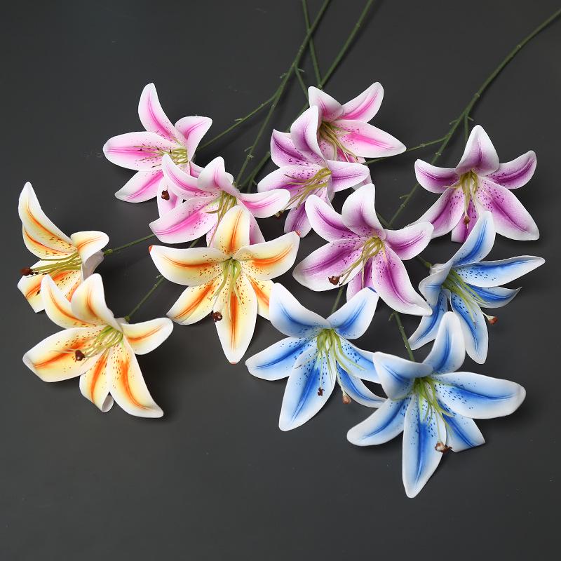 Hochzeitslilie Künstliche Blume 3D-Druck - Heimdekoration, Hotelornament, Schaufensterdekoration