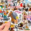 50 Horse Stickers Hand-painted Horse Material Suitcase Notebook Water Cup Can Be Repeatedly Pasted Decorative Stickers