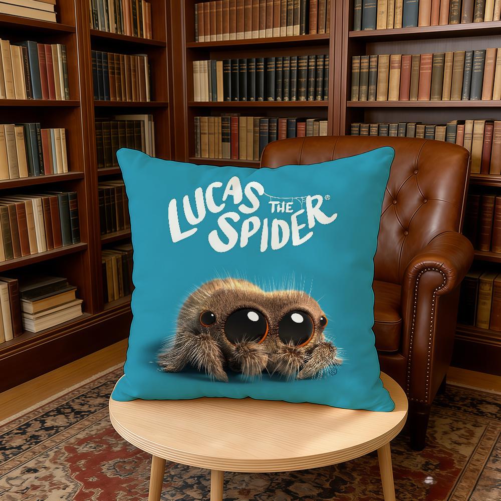 Cartoon Niedliche Lucas die Spinne Kissenbezug Zuhause Büro Geburtstag Jahrestag Geschenke Weicher Hautfreundlicher Kissenbezug