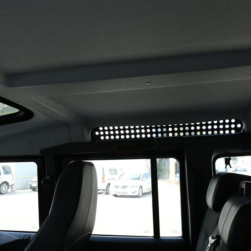 For Land Rover Defender 90 110 130 2004-2018 Alloy Car Roof Door Side Window Glass Protection Panel Stickers Car Accessories
