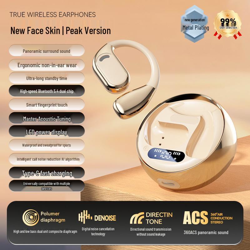 Cross-border M76 Open-Ear Wireless Bluetooth Bone Conduction Running Headphones