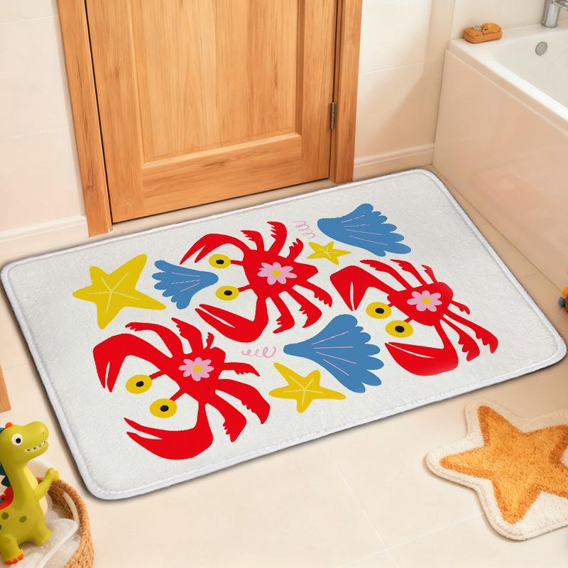 Entrance Door Mat Bathroom Carpet Anti Slip and Absorbent Floor Mat Household Foot Mat Door Anti Slip Mat