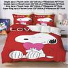 Anime Bedroom Duvet Set Bedding Cover Polyester Christmas Decorations