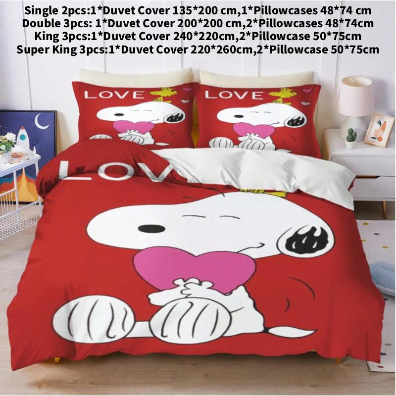 Anime Bedroom Duvet Set Bedding Cover Polyester Christmas Decorations