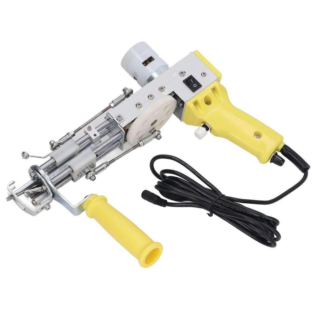 Carpet Tufting Tool Yellow Handheld Dual Use High Speed Multi Protection Carpet Weaving Machine for