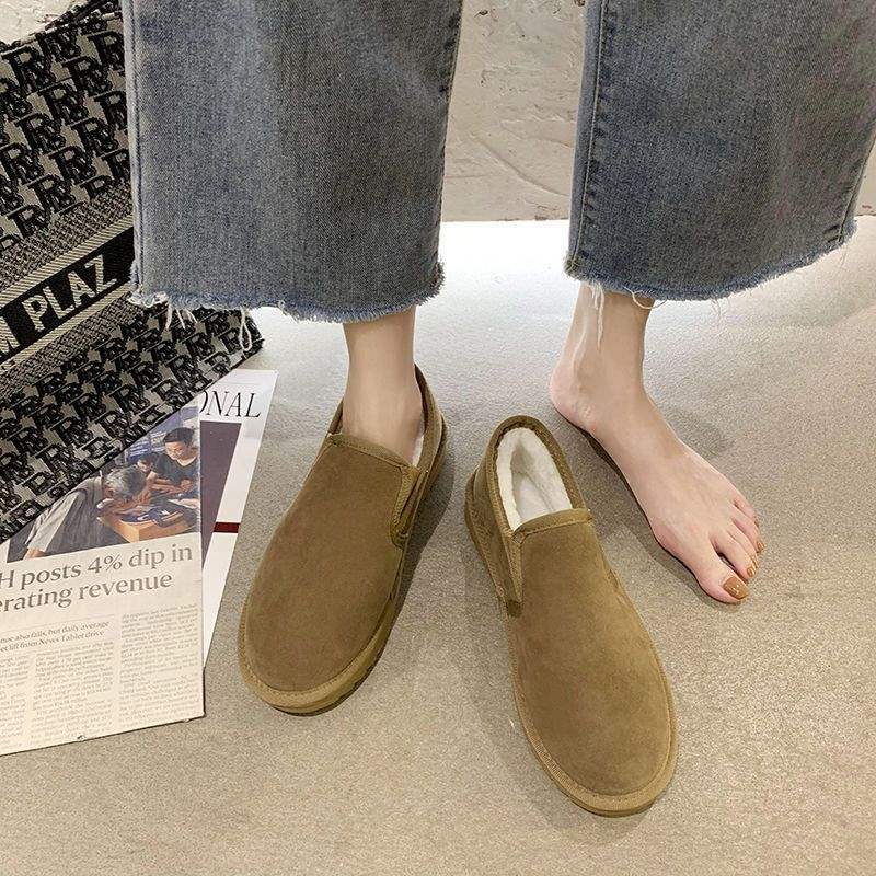 

Зимние большие размеры пара универсальная мягкая подошва нескользящая обувь для беременных женщин хлопковая бархатная теплая студенческая обувь для хлеба зимние сапоги женские 44