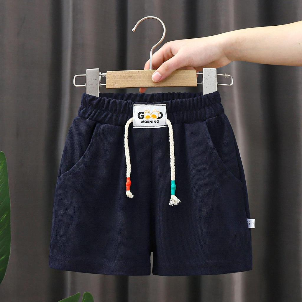 New Summer Boys Shorts Candy Color Beach Shorts for Kids Casual Elastic Waist Children Short Pants Sport Clothing Outwear