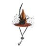 Decorative Pet Witch Hat Stripe Dog Bat Hat Pet Accessories Cat Cosplay Hat  for Photograph