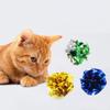 5pcs Interactive Cat Rattle Paper Ball Random Color Cat Scratch Ball Toy  Playing