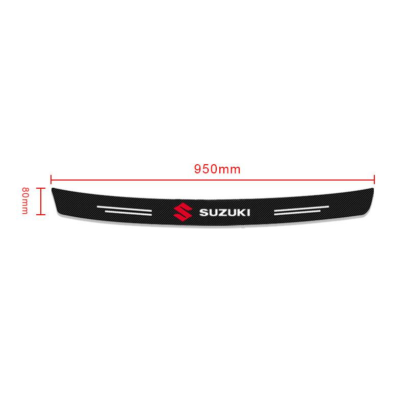 1pcs Carbon Fiber Car Trunk Rear Bumper Sticker Guard Plate Protector For Suzuki Jimny GW250 Samurai Vitara Swift Baleno SX4 Ignis Alto Splash Swace