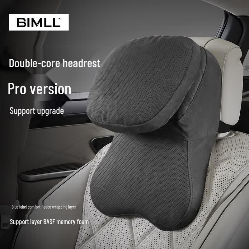 BIMLL Dual Core PRO Memory Foam Car Neck Pillow
