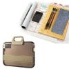 YOMIN SONGU Calligraphy Calligraphy Bag and Water Writing Stylish Case and Portable Plastic Transparent File Box Set, Set, (Coffee)