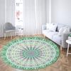 Family Living Room Bedroom Bathroom Floor MATS Printed Decorative Carpet Psychedelic Mandala Round Carpet Sofa Carpet Home Decor