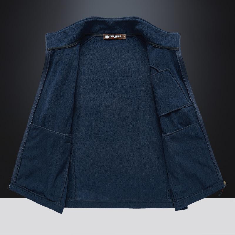 Uformell Vest Herre Vår og Høst Fleece Ermeløs Fleecevest Utendørs Fleecevest Vest Vest Vest Sportsjakke