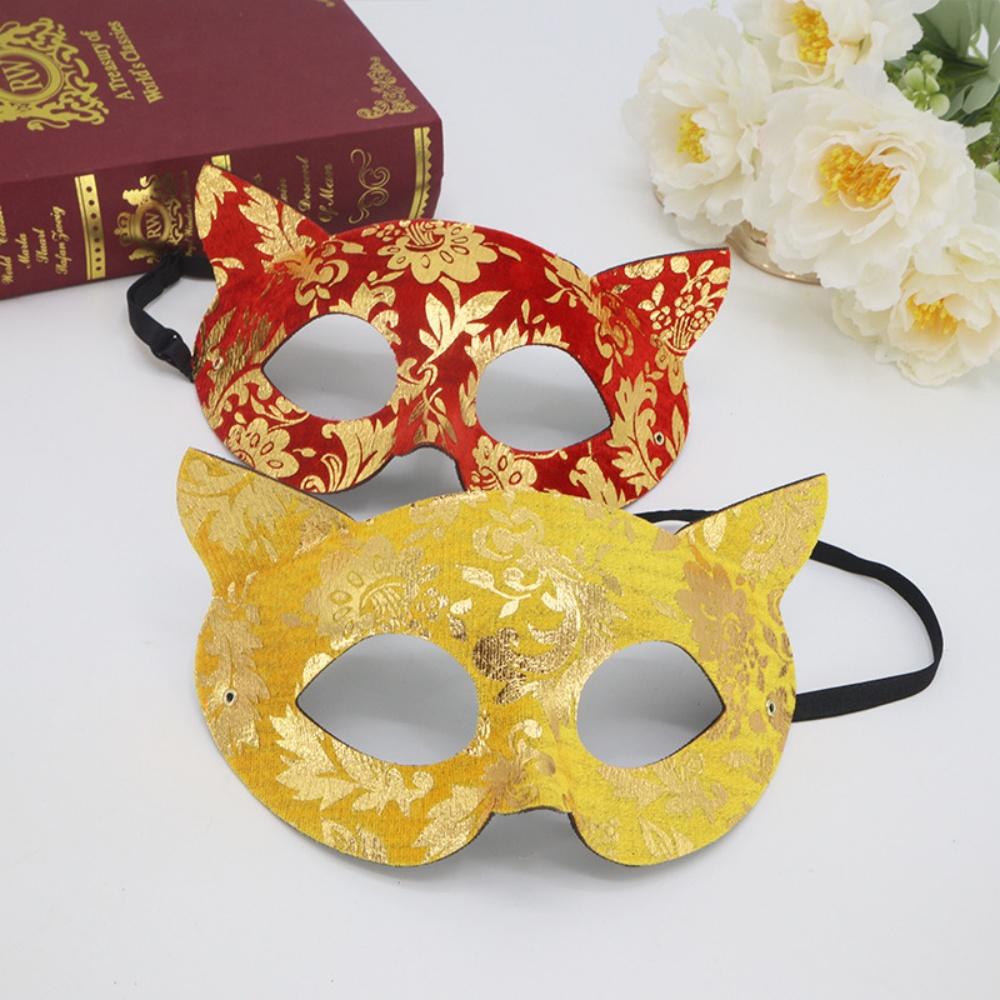 Masque de chat sexy pour parents et femmes, accessoire de fête ou de spectacle, en PVC peint en couleur, pour carnaval, bal masqué, bal de promo ou toute autre occasion. Masque de beauté pour adultes.