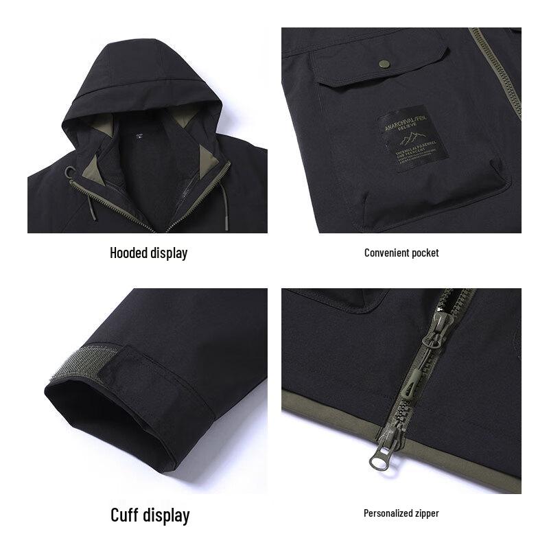 ROMON Men's 3-in-1 Outdoor Windproof Jacket