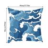 Wave Pattern Decorative Polyester Cushion Cover Throw Sofa Bed Couch Decorative Pillow Case Home Decor 45X45CM Fundas De Cojin