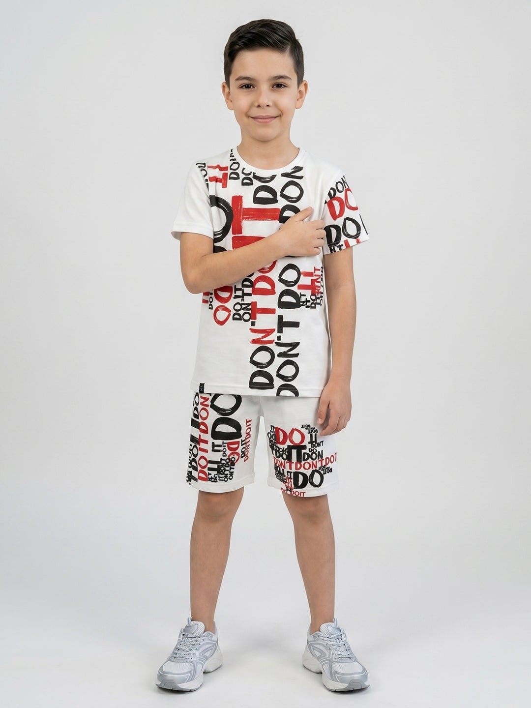 Monte Carlo Boys Regular Fit Printed Coordinate Set 4-5 Years