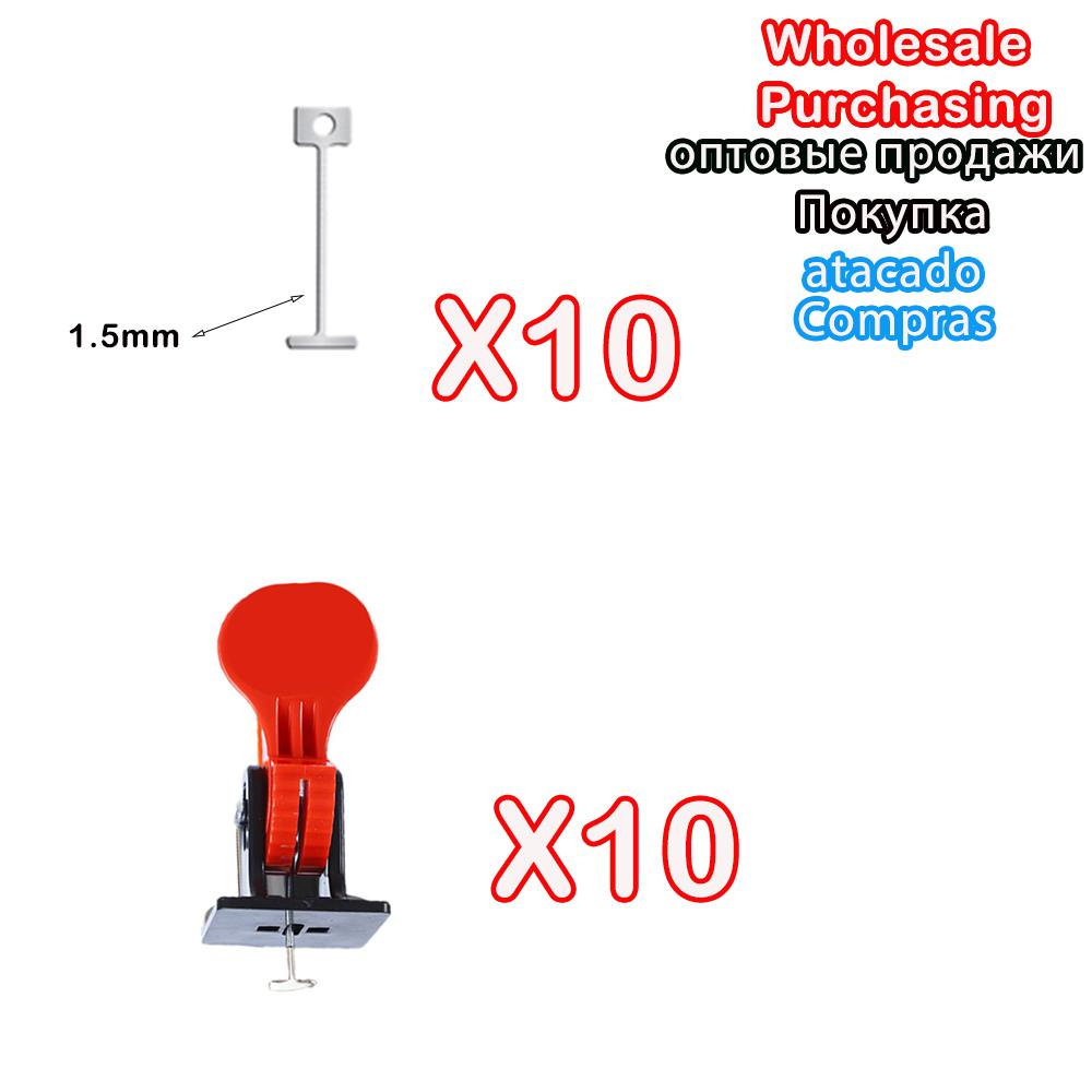 5-50 Pcs Floor Tile Leveling System Clips Construction Tool Set Wall Porcelain Ceramic Levelers Spacers Tile Leveler Adjuster